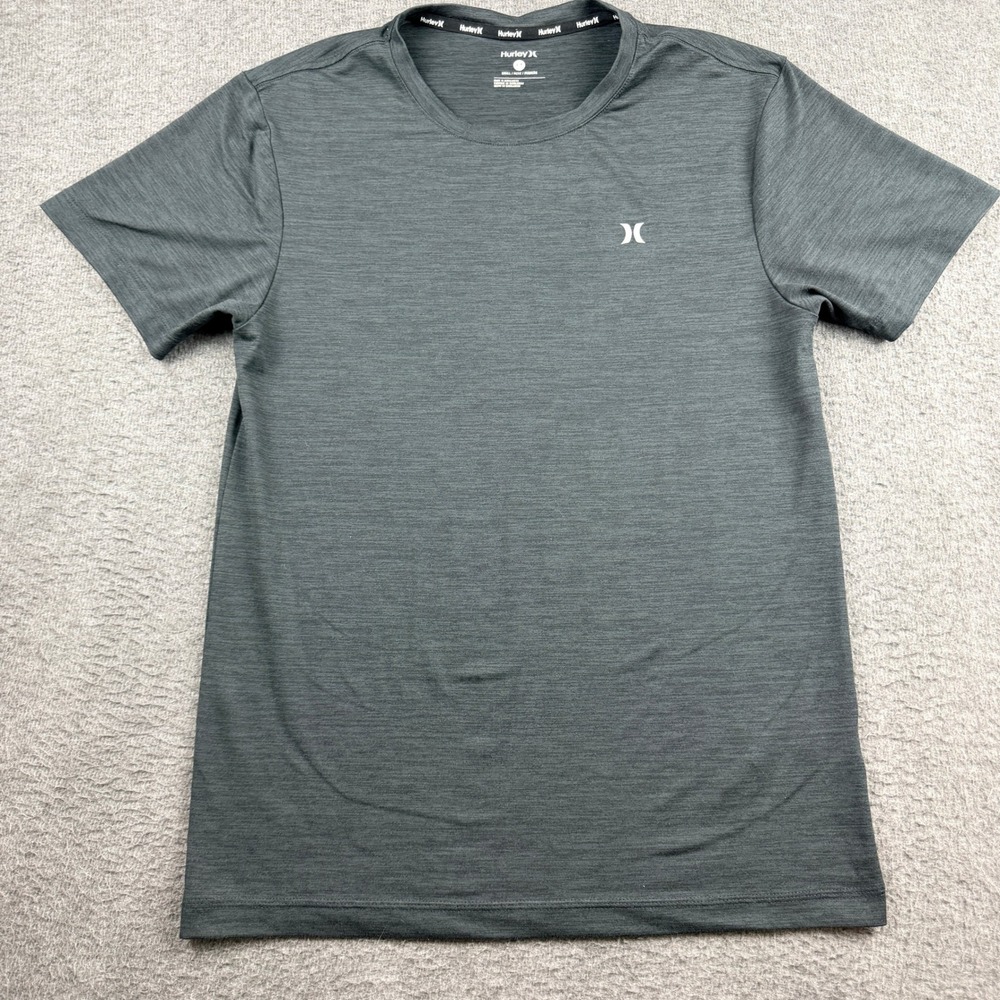 Hurley Men's S Small Charcoal Grey Heathered Performance T-Shirt HFA24VMT-16237